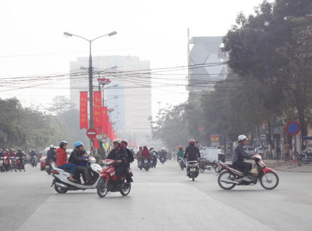 Thành phố Vinh rộn ràng đón chào ngày đầu năm